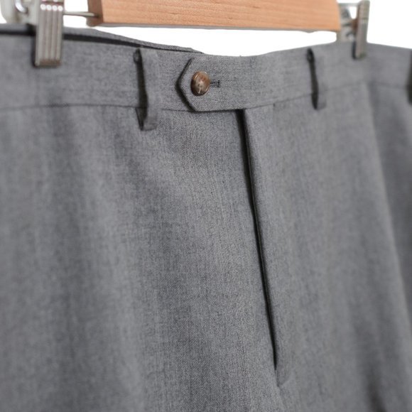 LAUREN RALPH LAUREN Grey Ultraflex Classic-Fit Wool Suit Jacket 48R & Pant 42x30 - Picture 12 of 15